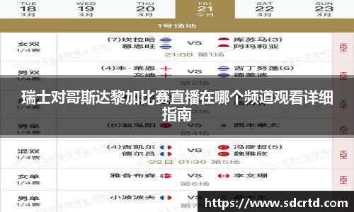 瑞士对哥斯达黎加比赛直播在哪个频道观看详细指南